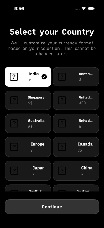 Home Screen